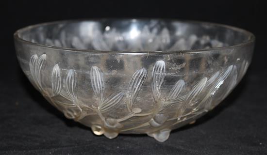 A R.Lalique mistletoe bowl
